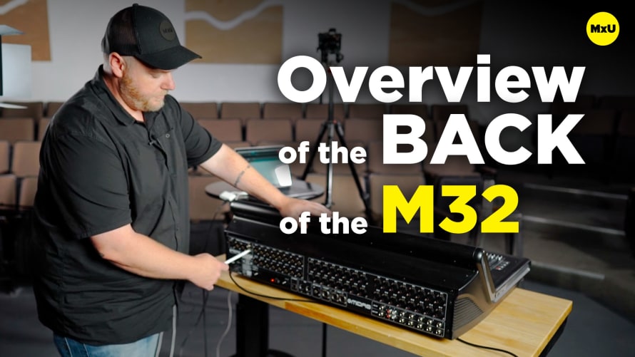 Overview of the Back of the X32 / M32