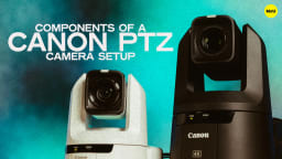 Components of a Canon PTZ Camera Setup