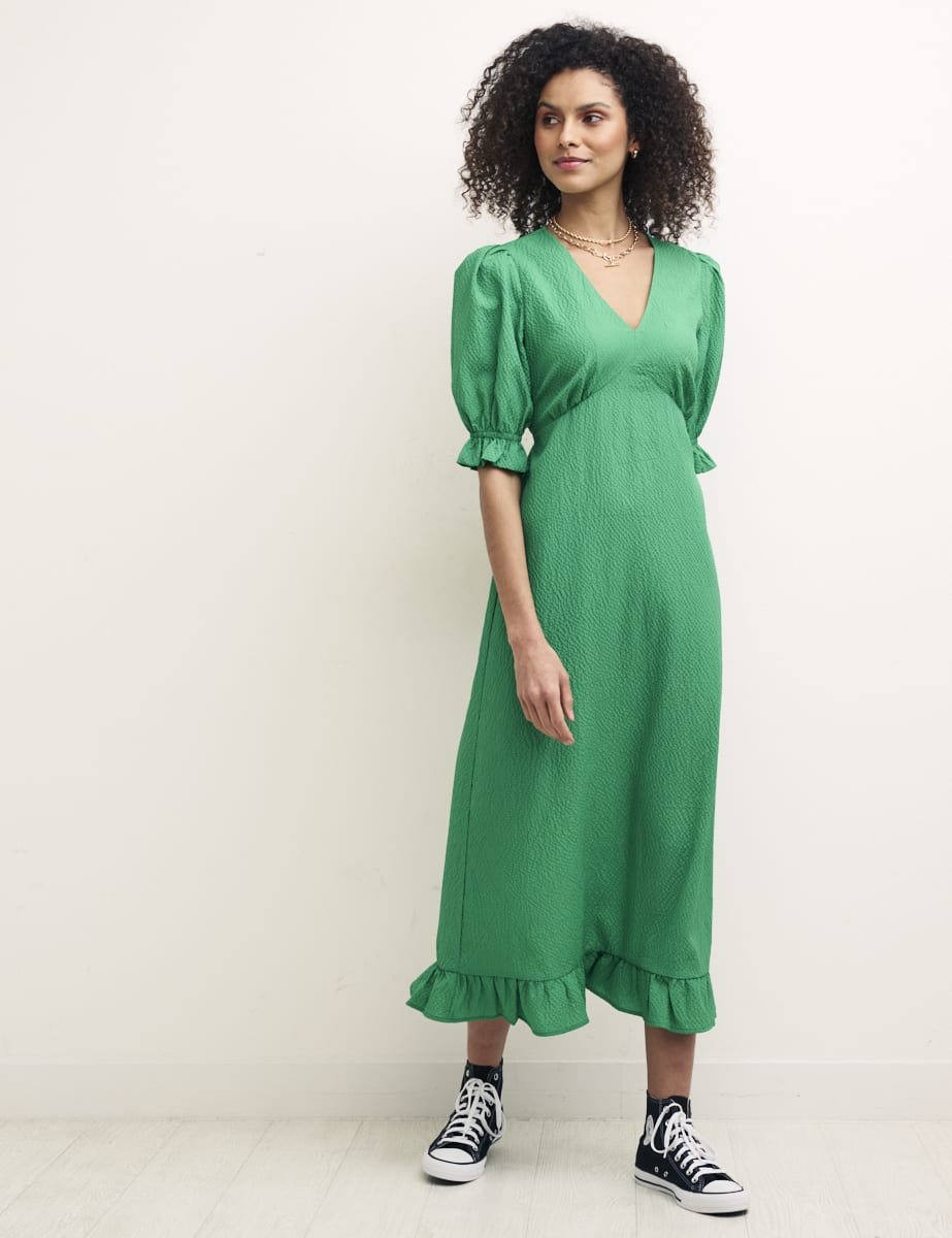 Green Delilah Midi Tea Dress