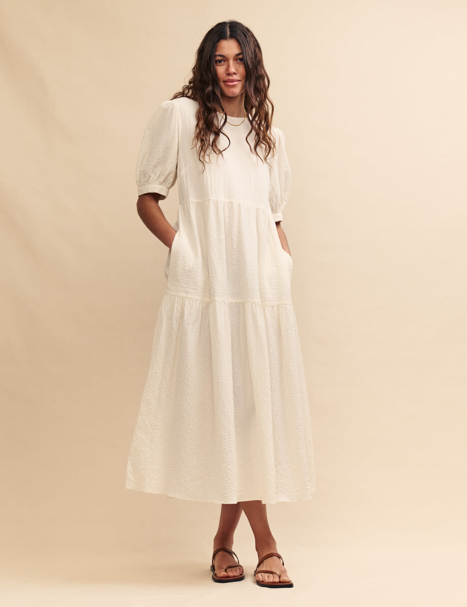 White Rochelle Midi Dress