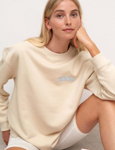 Embroidered Longline Sweater