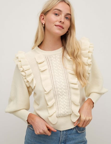 Ruffle Cable Jumper