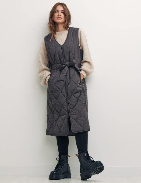 Kate Longline Onion Quilted Gilet