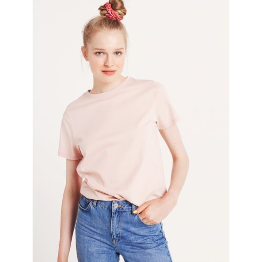 Pink Organic Girlfriend T-Shirt | Nobody's Child