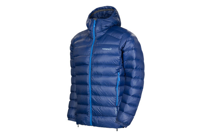 Norrona lightweight down750 jacket for ski touring