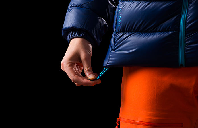 Norrøna lyngen lightweight down750 jacket ski touring - hem adjustment