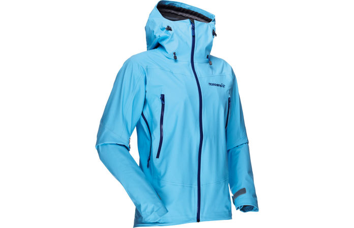 Norrona falketind womens jacket with Gore Tex for hiking and climbing
