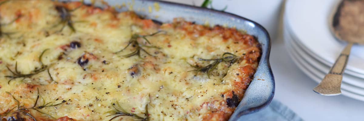 Vegetarisk lasagne med Planti Cooking Fraiche