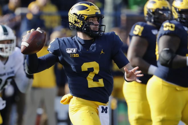 Michigan Wolverines senior quarterback Shea Patterson