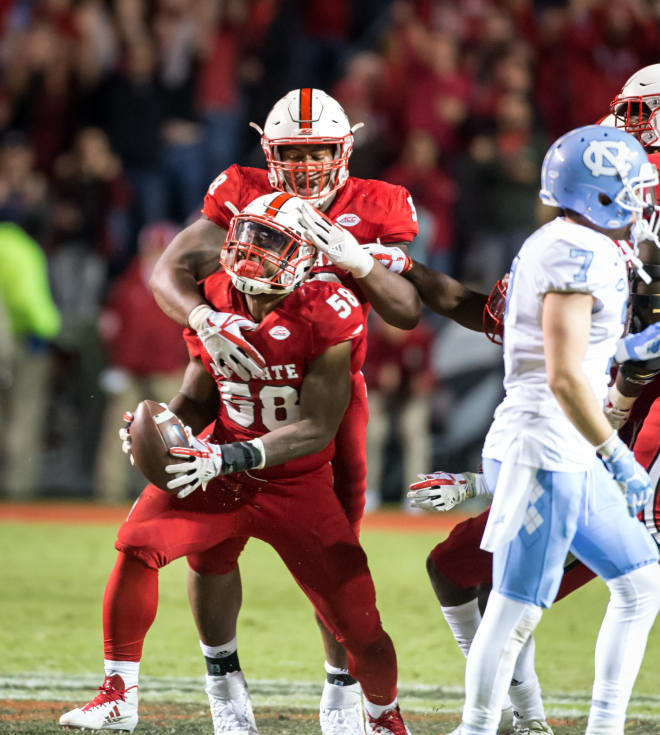 NC State Wolfpack football linebacker Airius Moore