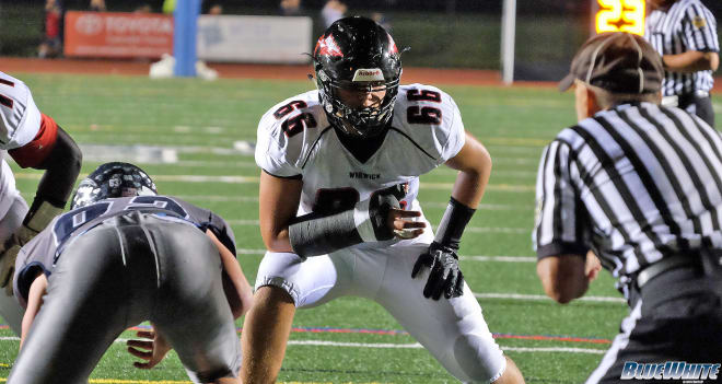 Lititz (Pa.) Warwick offensive tackle and Notre Dame target Nolan Rucci