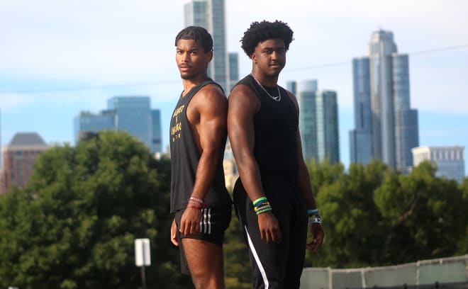 Chicago linebackers Sebastian Cheeks and Tyler McLaurin hold Michigan football recruiting offers from Jim Harbaugh.