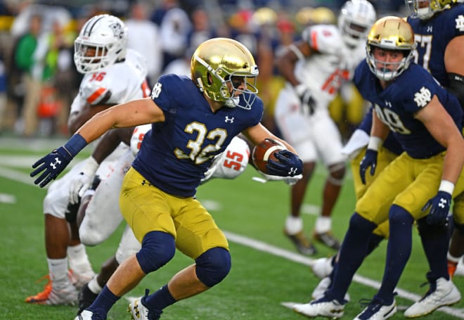 Notre Dame running back Mick Assaf