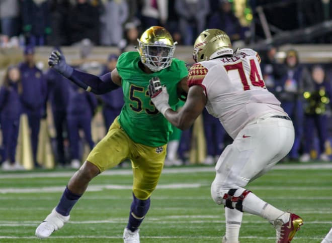 Former Notre Dame defensive end and Cincinnati Bengals draft choice Khalid Kareem