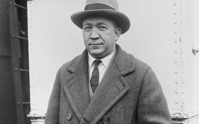 Legendary Notre Dame football head coach Knute Rockne