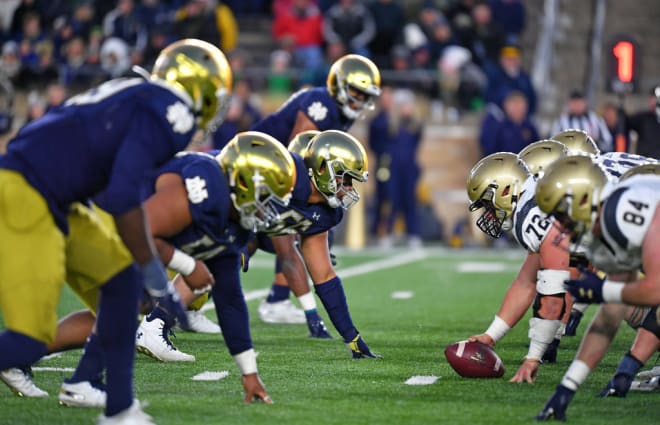 Notre Dame versus Navy