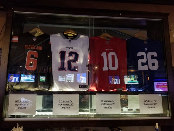 nfl jersey display