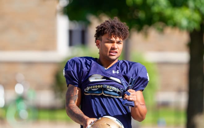 Notre Dame sophomore running back Kyren Williams 