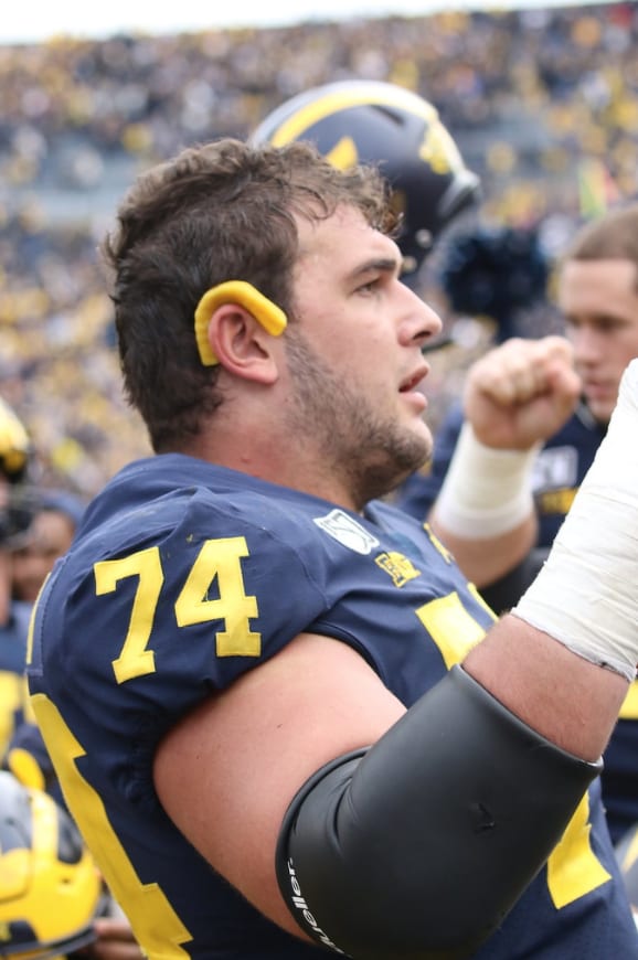 Former Michigan Wolverines football left guard Ben Bredeson