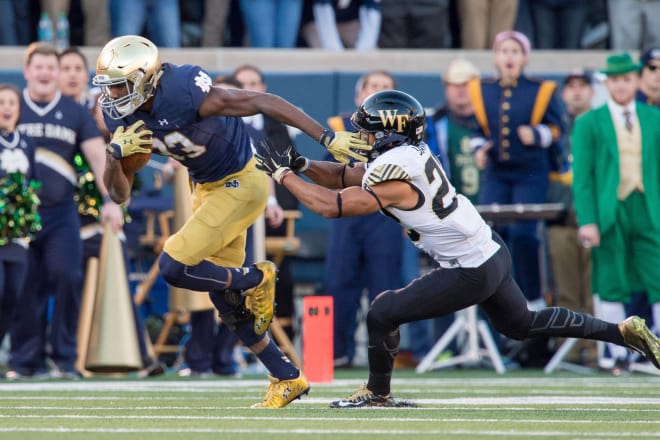 Former Notre Dame running back Josh Adams