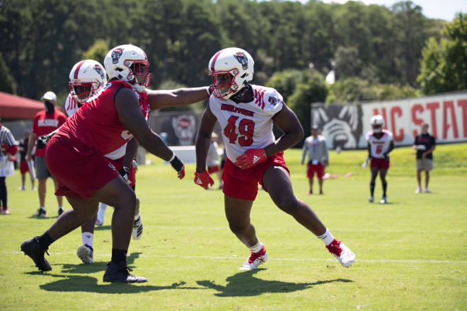 NC State Wolfpack football defensive lineman Daniel Joseph