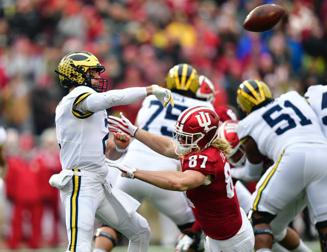 Michigan Wolverines football senior quarterback Shea Patterson 