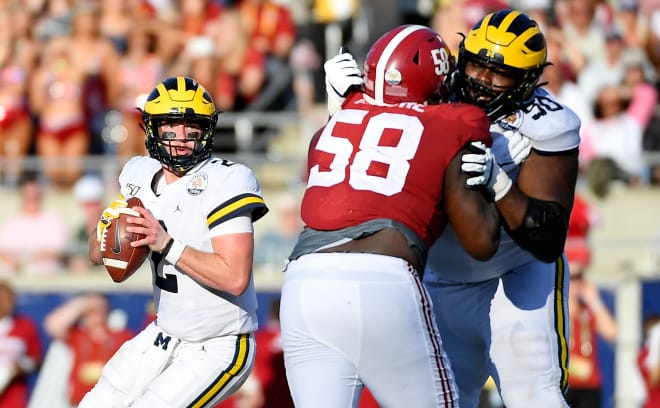 Michigan Wolverines football senior quarterback Shea Patterson