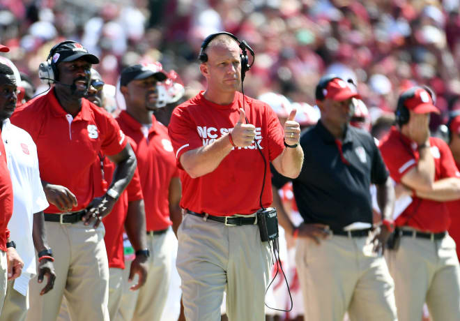 NC State Wolfpack football coach Dave Doeren