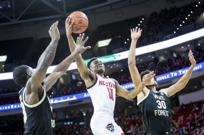 NC State senior point guard Markell Johnson had 13 points and 10 assists in a win Friday over Wake Forest on Senior Day in Raleigh.