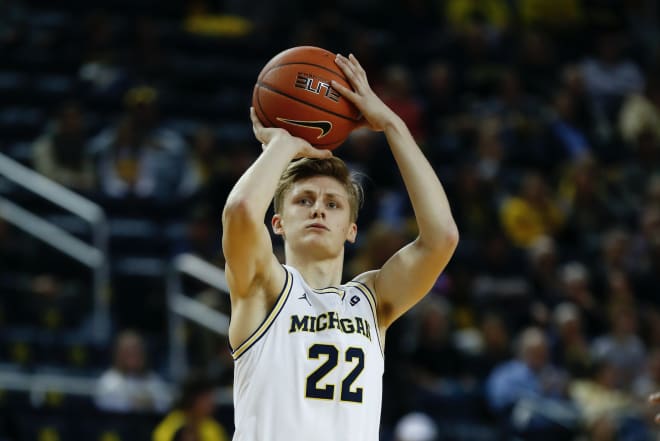 Former Michigan Wolverines basketball guard Cole Bajema