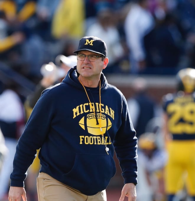 Michigan Wolverines football coach Jim Harbaugh