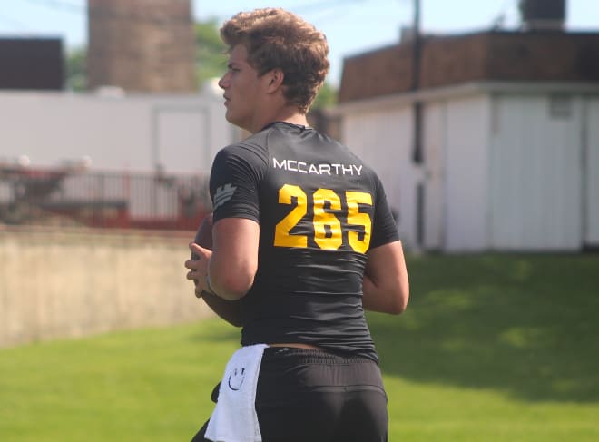 Rivals100 quarterback JJ McCarthy is committed to Michigan Wolverines football recruiting, Jim Harbaugh.