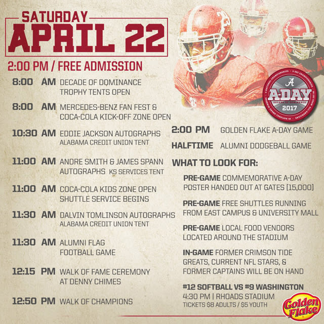 Tigerdetails Alabama Football Spring Game Rosters