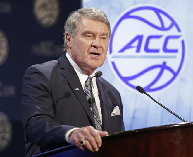 ACC commissioner John Swofford will resign at the end of the 2020-21 athletic calendar year.