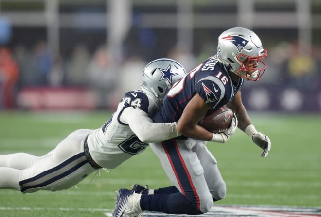 Jakobi Meyers signed a three-year, $2 million contract with the Patriots  as an undrafted free agent in 2019.