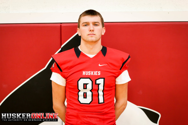 Aurora, Neb. tight end Austin Allen committed to Nebraska while on an unofficial visit today.
