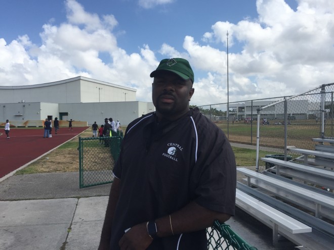 A four-year starter for Florida State, former rover Derrick Gibson is now an assistant at Miami Central.