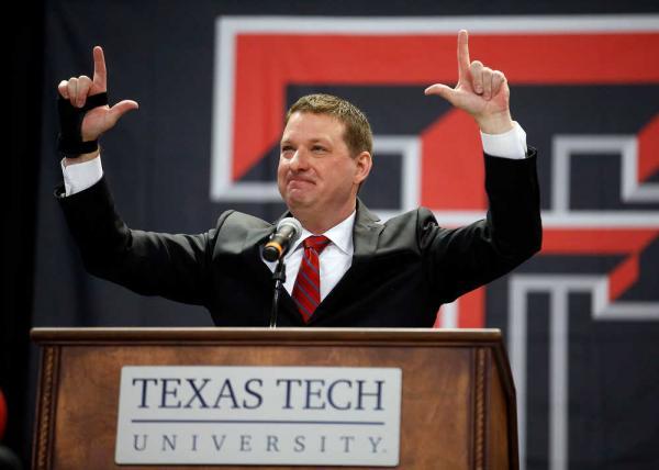 Texas Tech coach Chris Beard during his introductory conference at United Supermarkets Arena