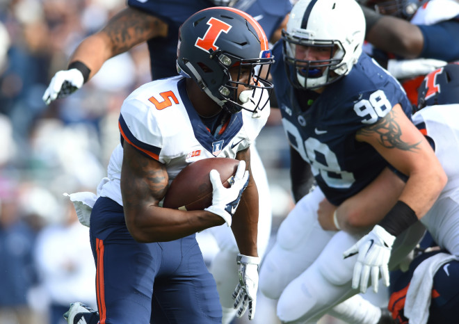 Running back Ke'Shawn Vaughn should have a major role in the Illini offense this season.