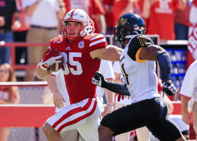 Fullback Andy Janovich became the 24th former Nebraska walk-on to be drafted to the NFL.