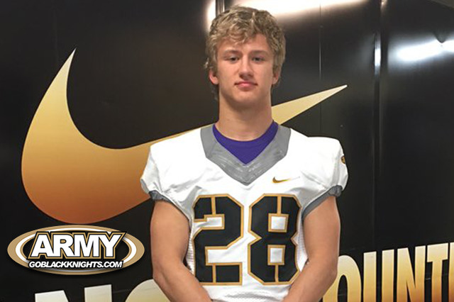 Rivals 3-star prospect Evan Chadbourn during Friday's unofficial visit to Army West Point