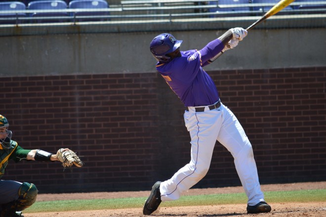 East Carolina freshman Dwayna Williams-Sutton led the American Athletic Conference In batting average, slugging and on-base percentage and was named Freshman All-American on Wednesday.