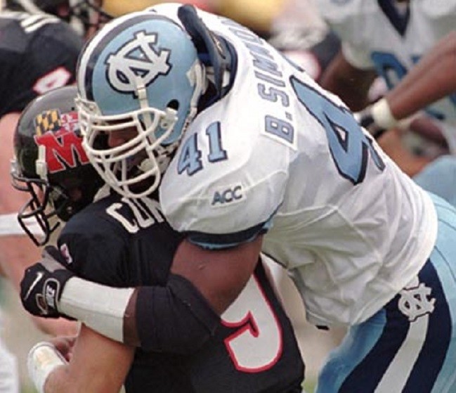 Linebacker Brian Simmons was a vital part of perhaps UNC's best defenses ever in 1996 and 1997.