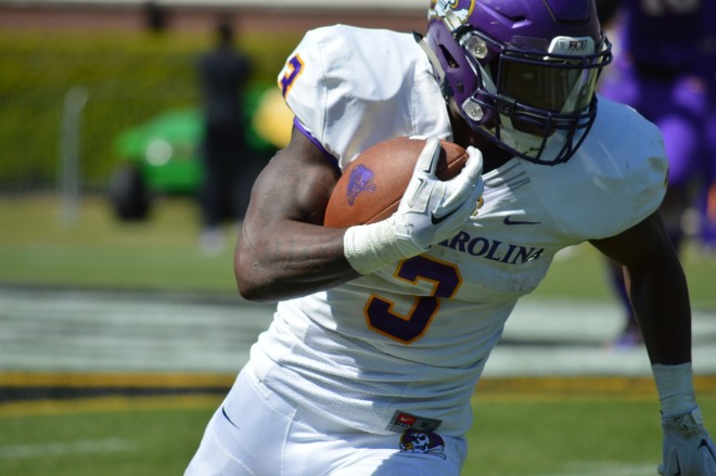 Anthony Scott and East Carolina concluded spring football with the Purple-Gold game on Saturday