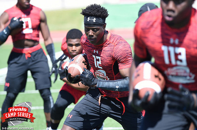 Travis Etienne at the New Orleans Rivals Camp Series Presented by Under Armour event
