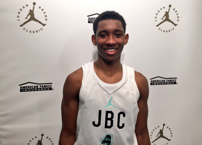 Christian Vital at the Jordan Brand Classic in New York.