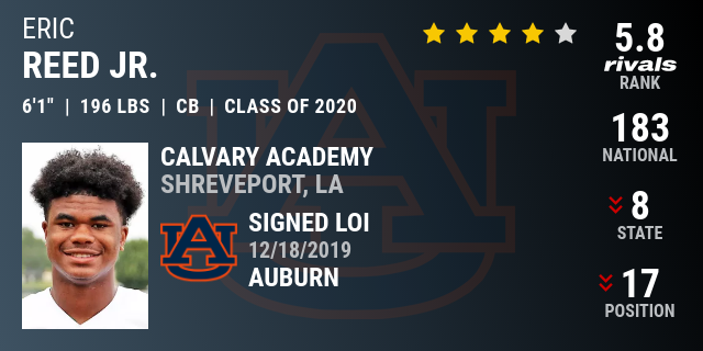 Eric Reed Jr 2020 Cornerback Rivals Com