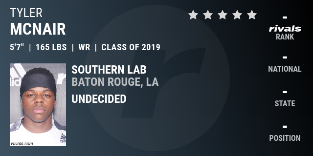 Tyler Mcnair 2019 Wide Receiver Rivals Com