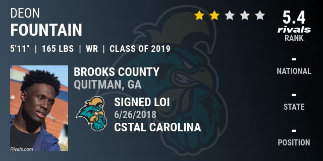 Deon Fountain 2019 Wide Receiver Rivals Com