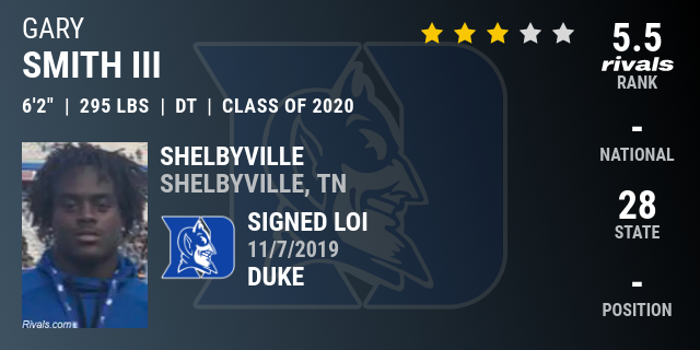 Gary Smith Iii 2020 Defensive Tackle Rivals Com